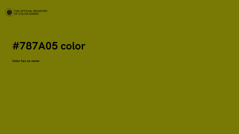 #787A05 color image