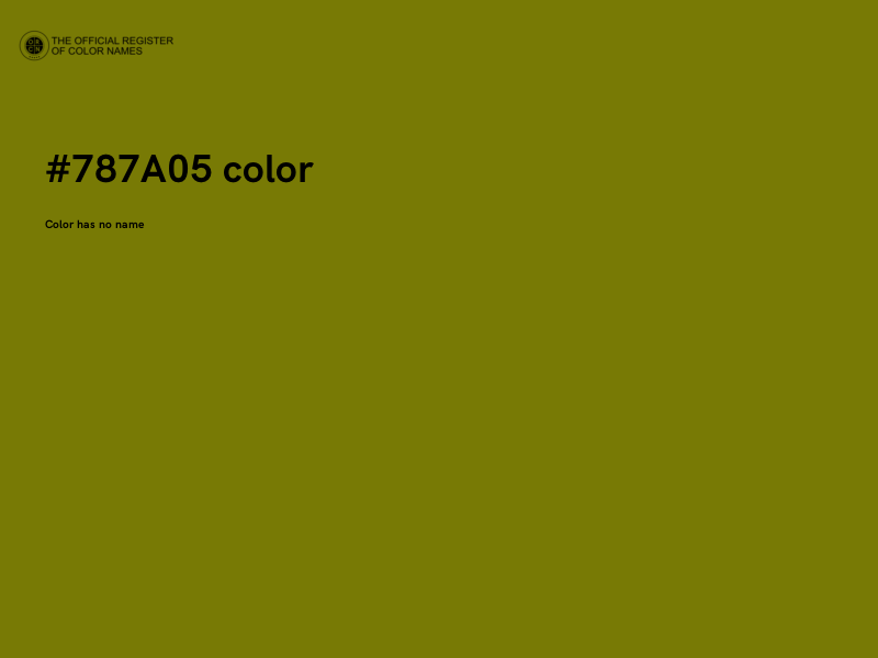 #787A05 color image
