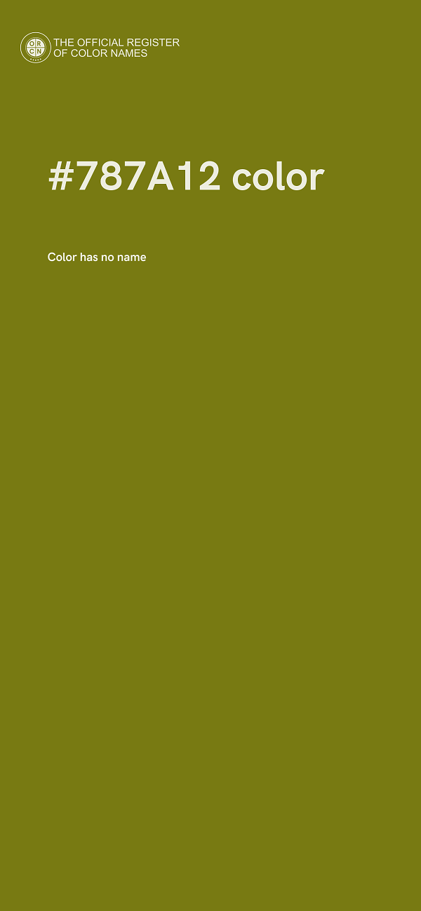 #787A12 color image