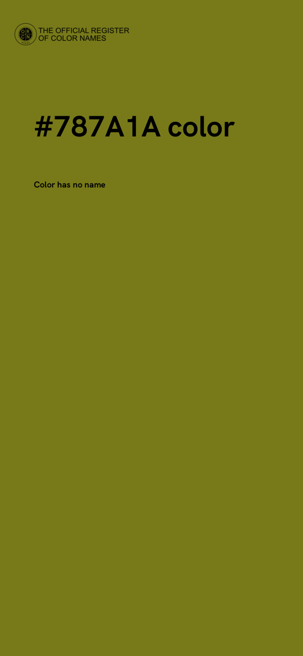 #787A1A color image
