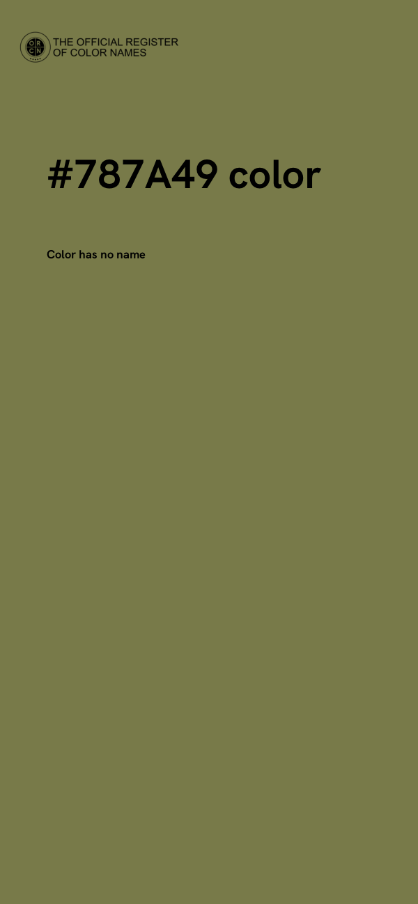 #787A49 color image