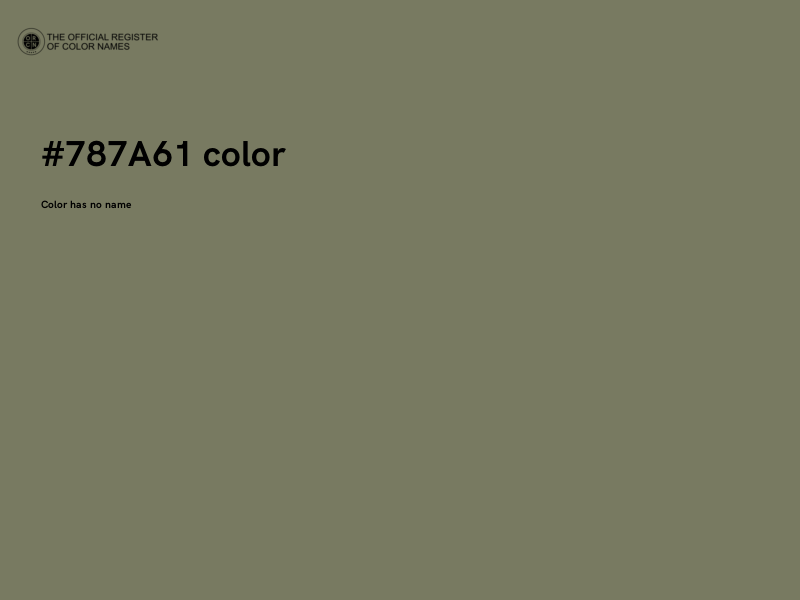 #787A61 color image