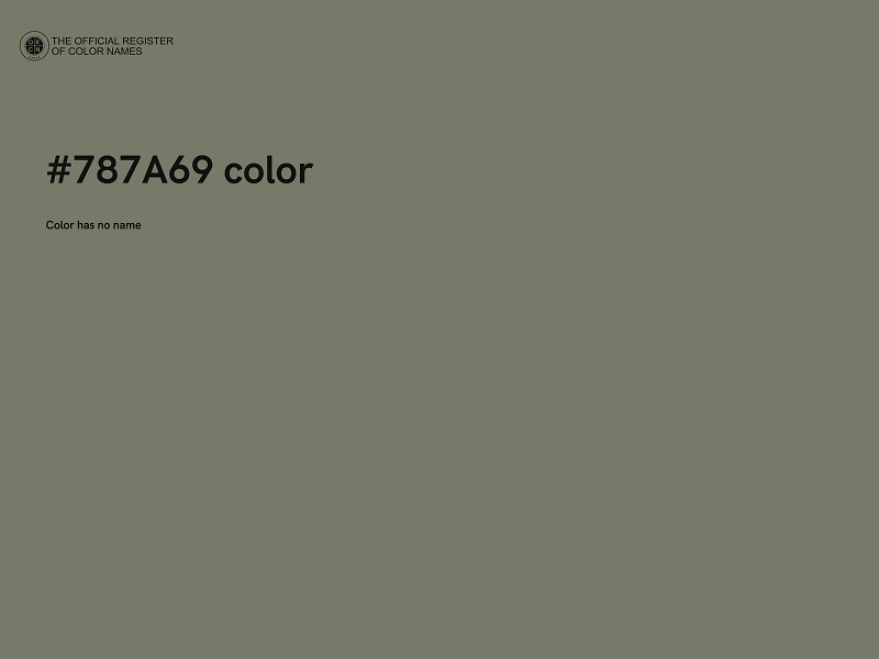 #787A69 color image