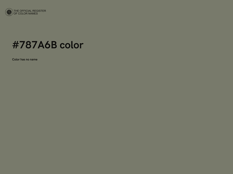 #787A6B color image