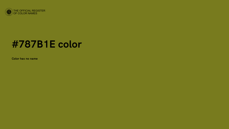 #787B1E color image