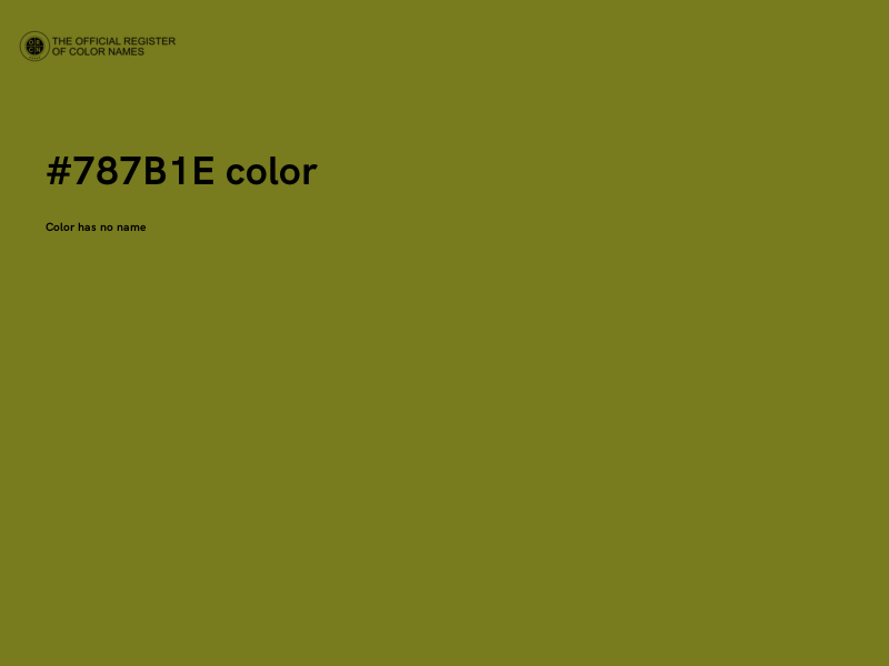 #787B1E color image