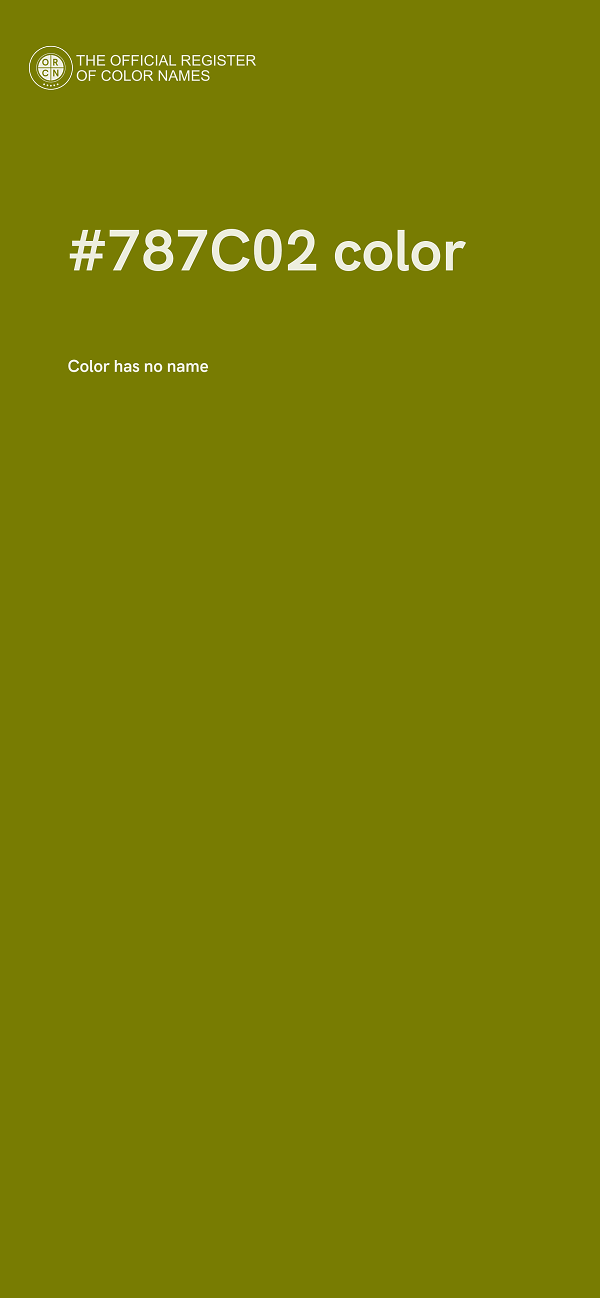 #787C02 color image