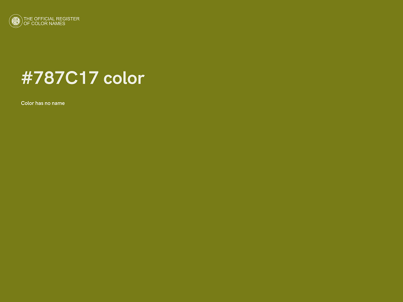 #787C17 color image