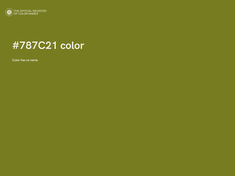 #787C21 color image