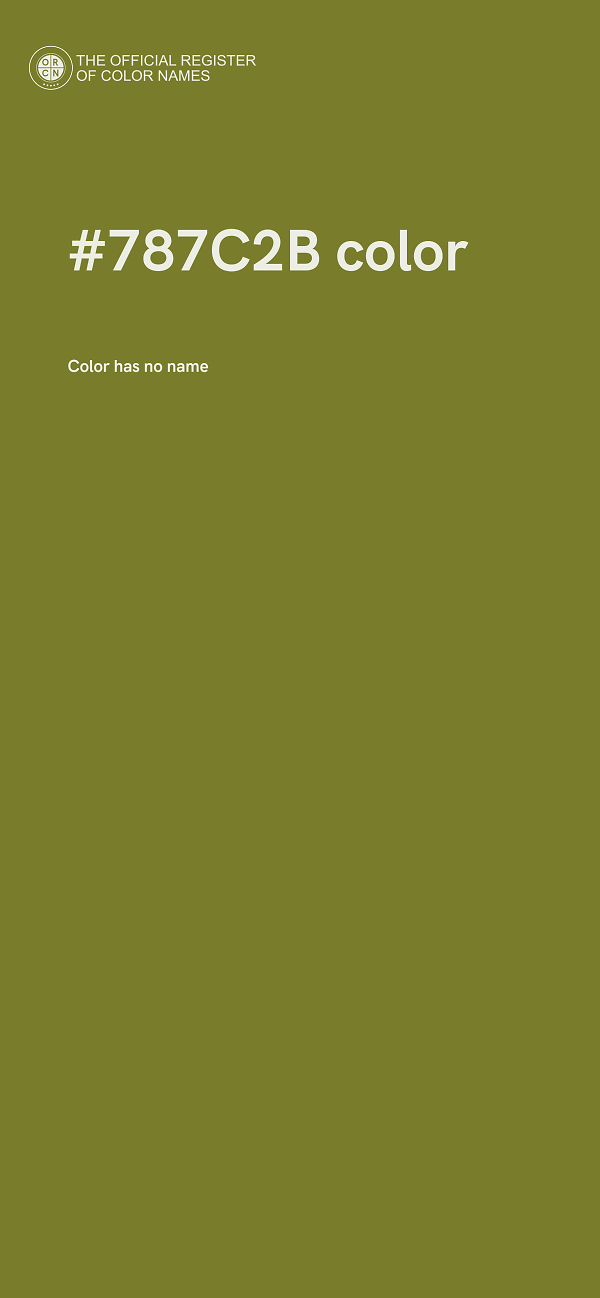 #787C2B color image