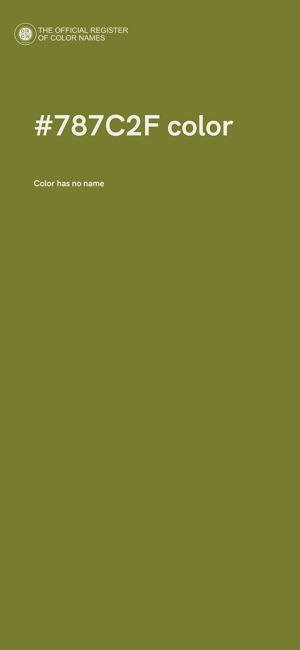 #787C2F color image
