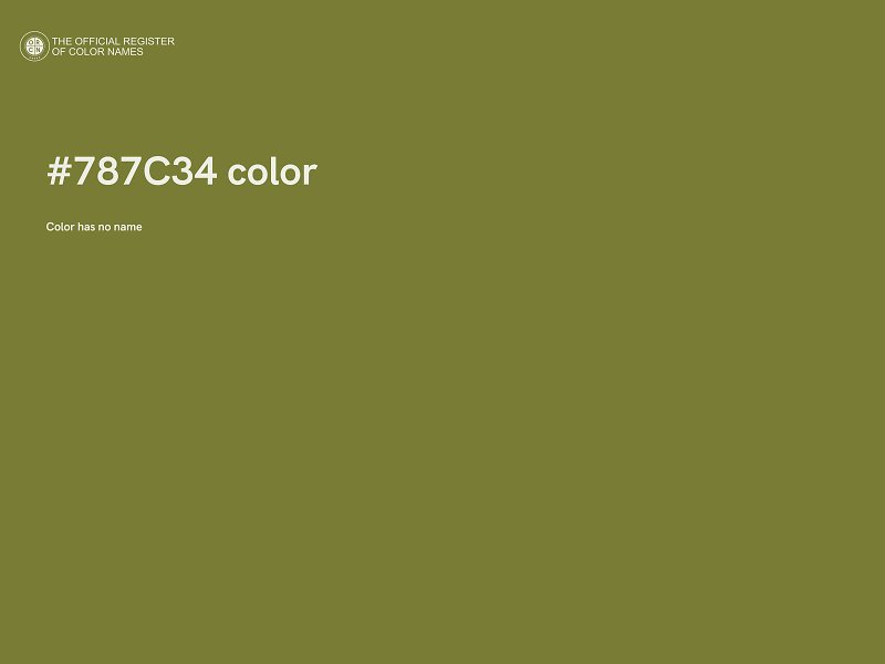 #787C34 color image