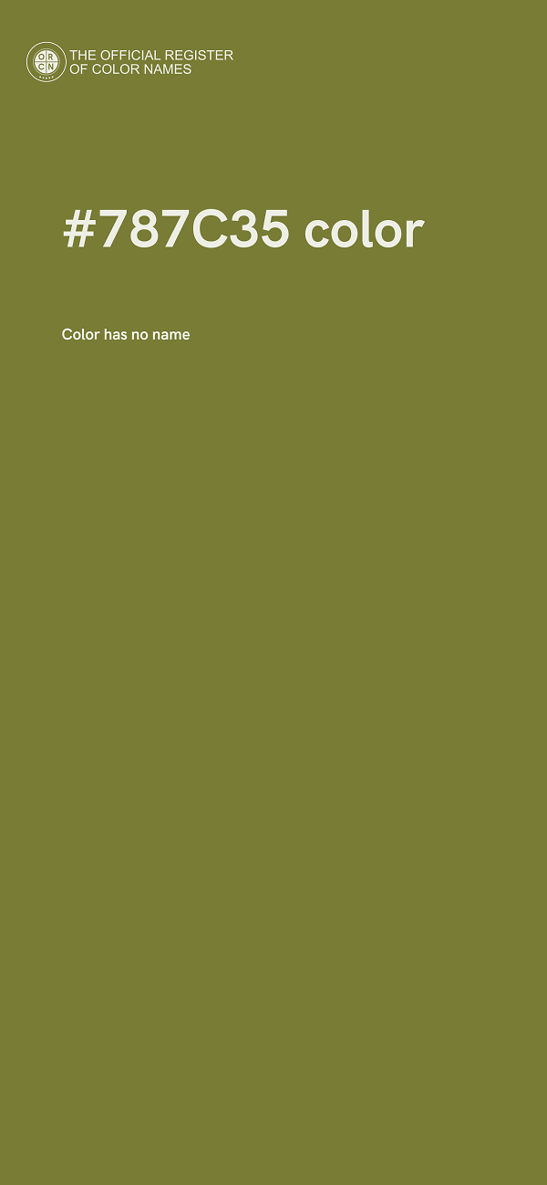 #787C35 color image