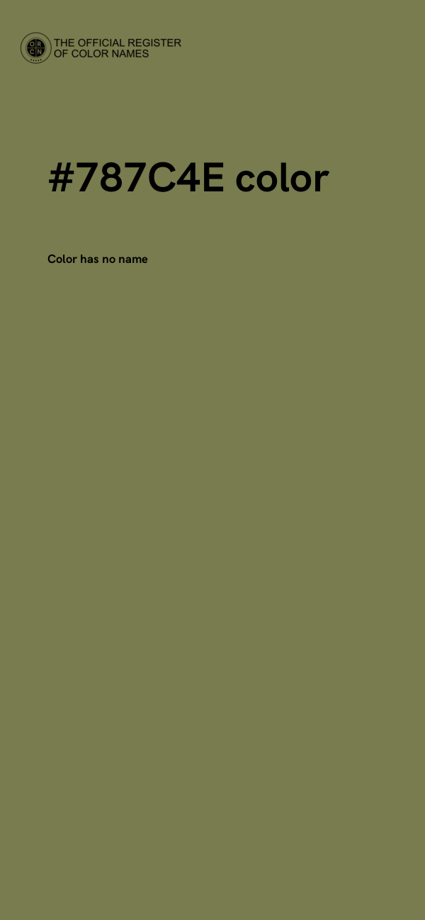 #787C4E color image