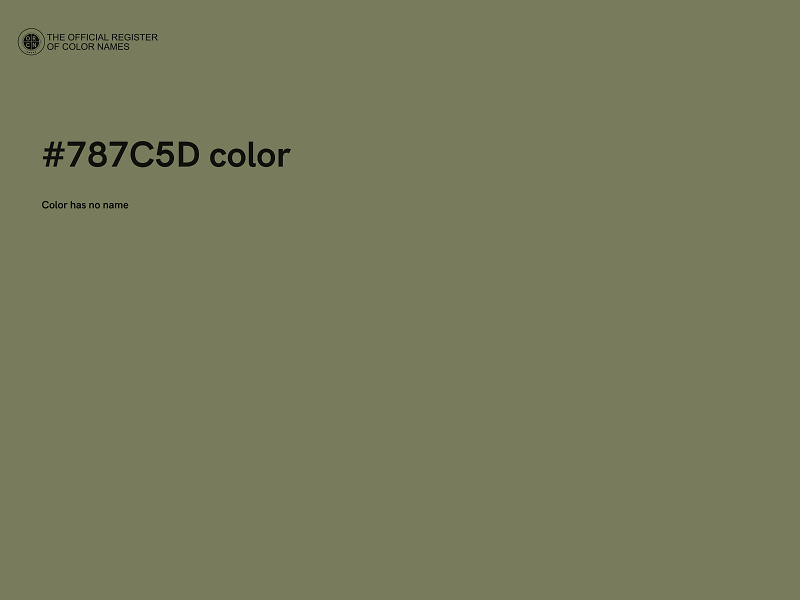 #787C5D color image