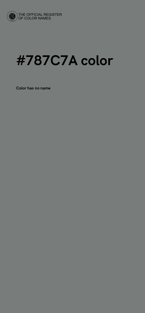 #787C7A color image