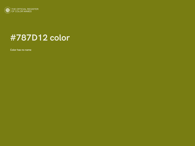 #787D12 color image