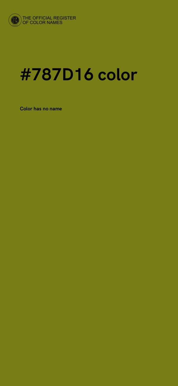 #787D16 color image