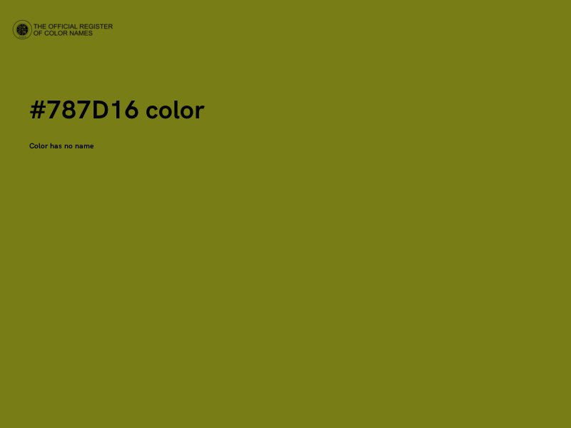 #787D16 color image