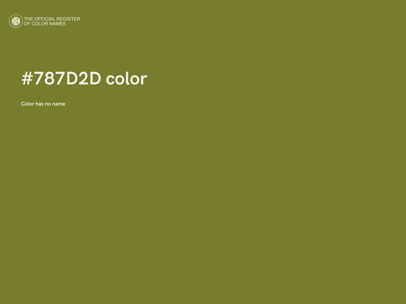 #787D2D color image