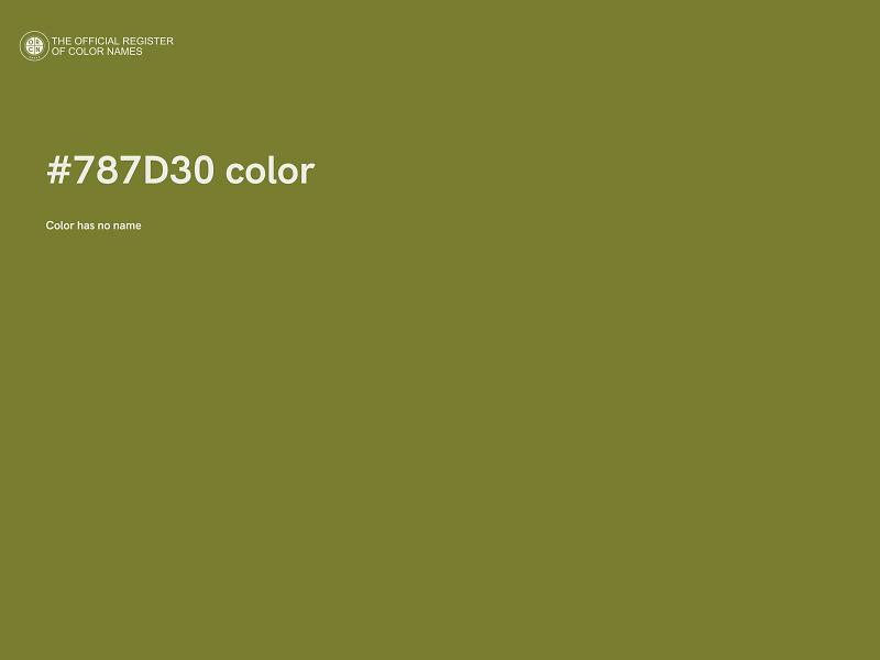 #787D30 color image