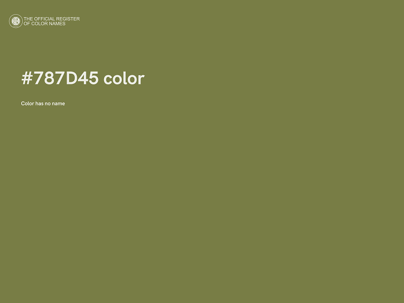 #787D45 color image