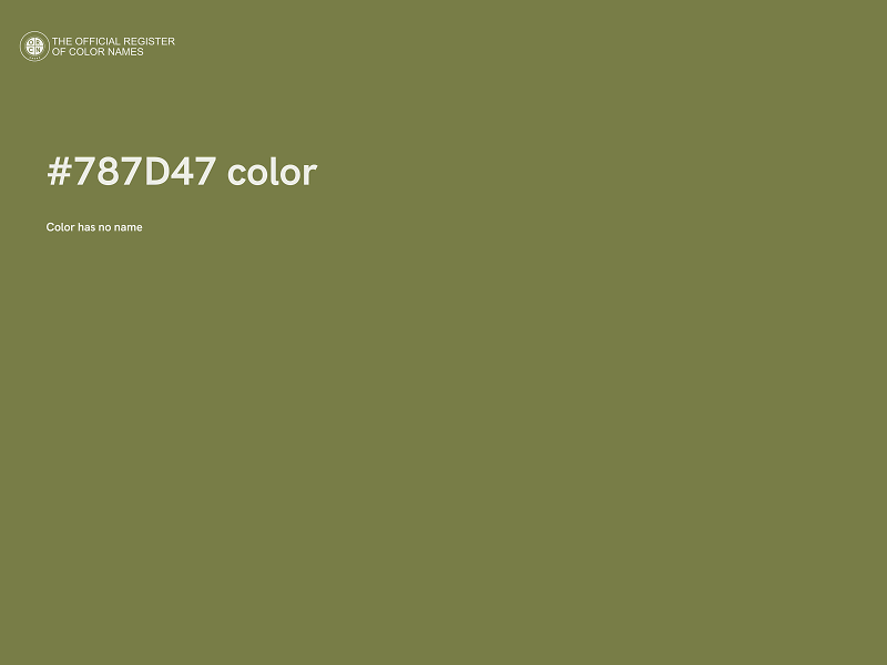 #787D47 color image