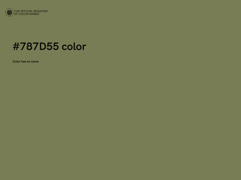 #787D55 color image