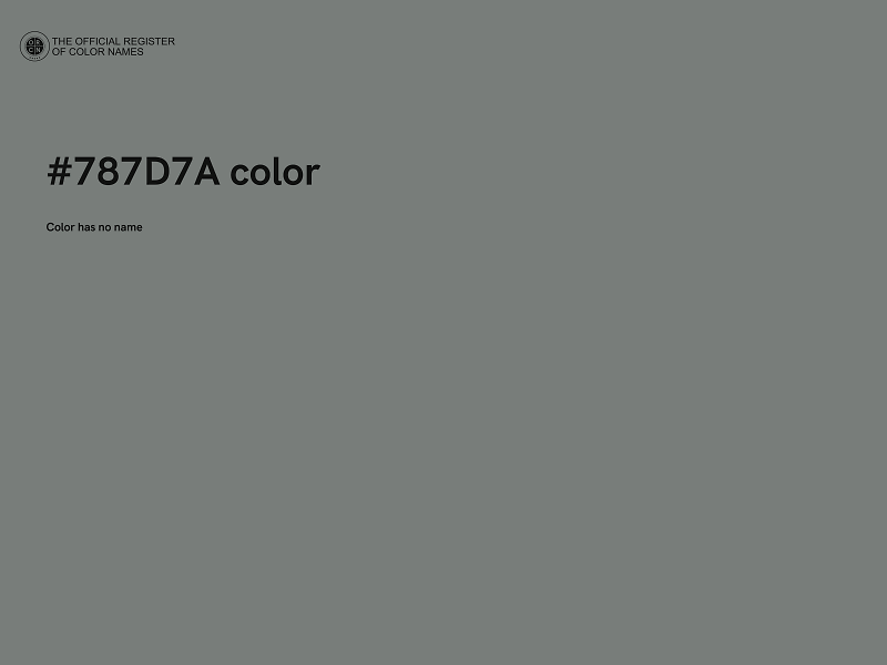 #787D7A color image