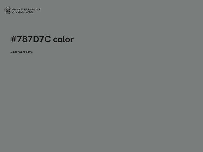 #787D7C color image