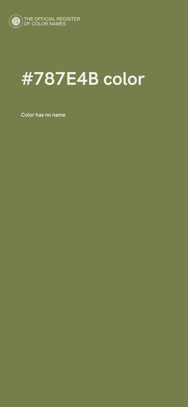 #787E4B color image