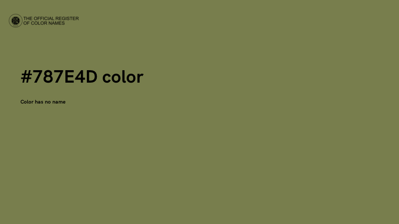 #787E4D color image