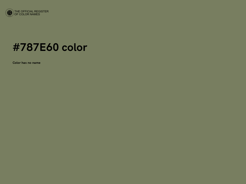 #787E60 color image