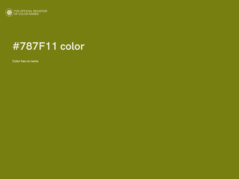 #787F11 color image