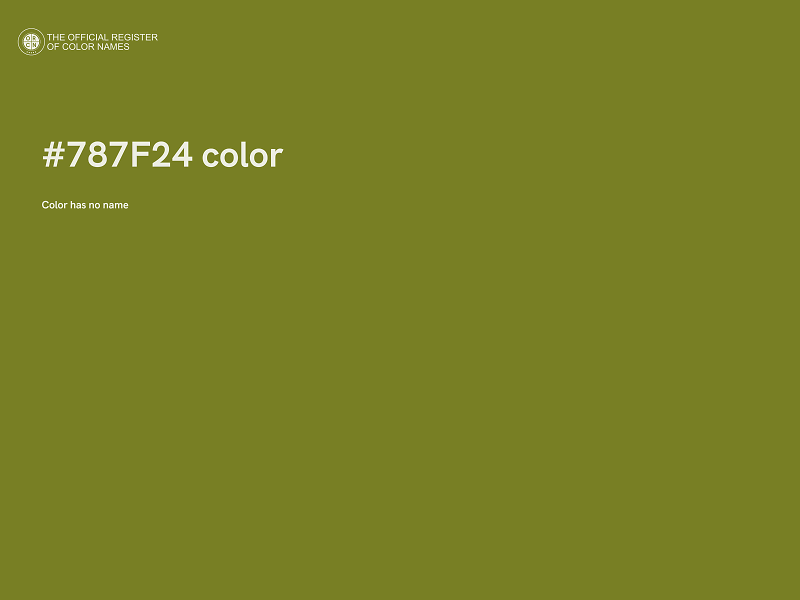 #787F24 color image