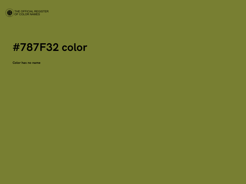 #787F32 color image