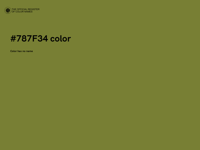 #787F34 color image