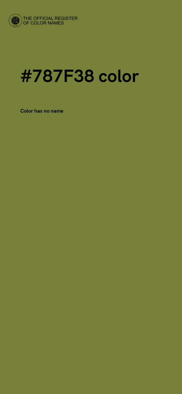 #787F38 color image