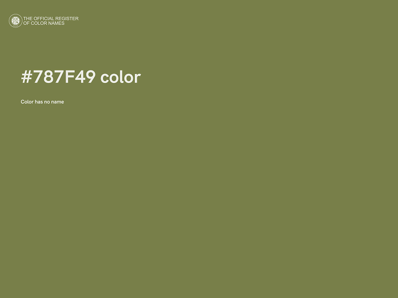 #787F49 color image