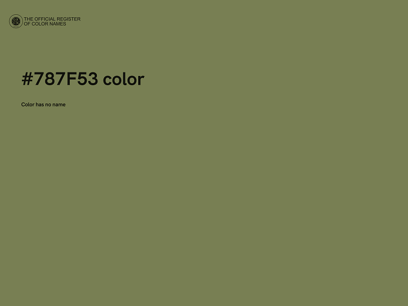 #787F53 color image