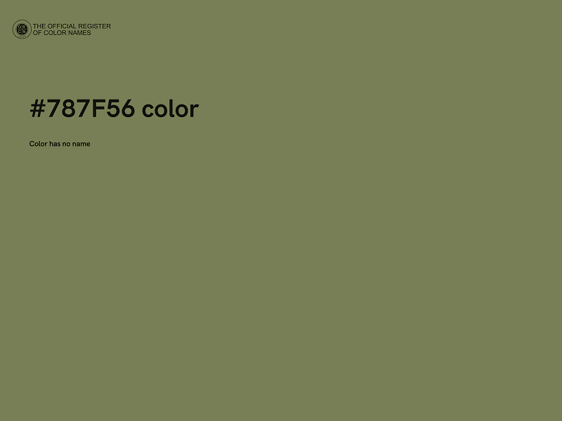 #787F56 color image