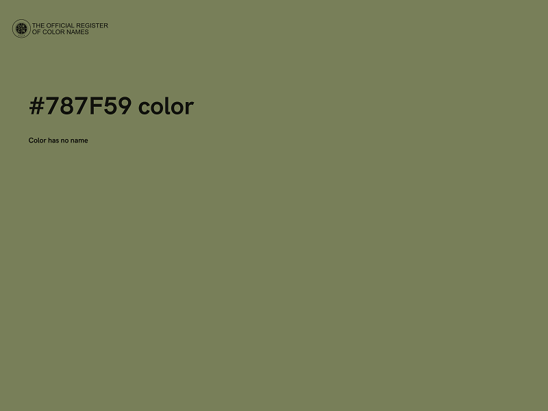 #787F59 color image
