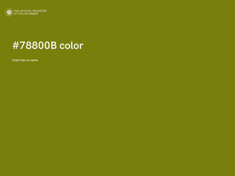 #78800B color image