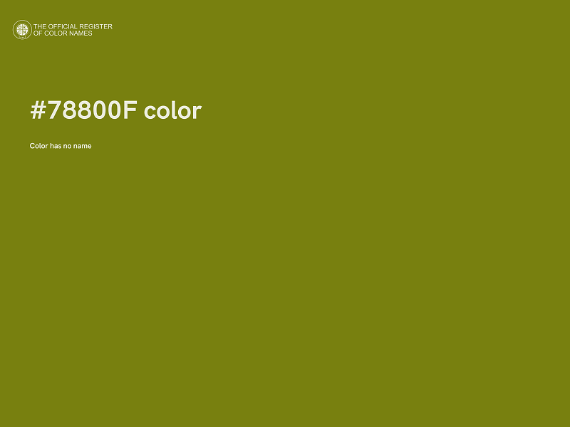 #78800F color image