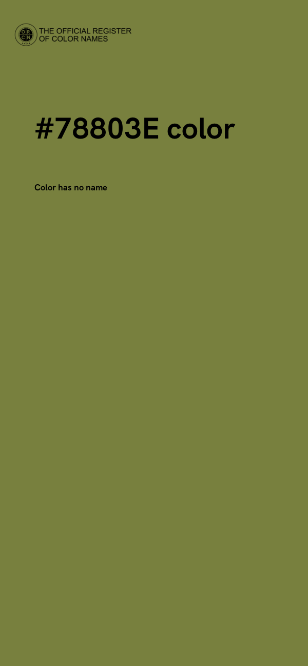 #78803E color image
