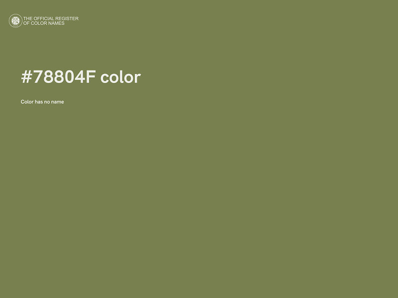 #78804F color image