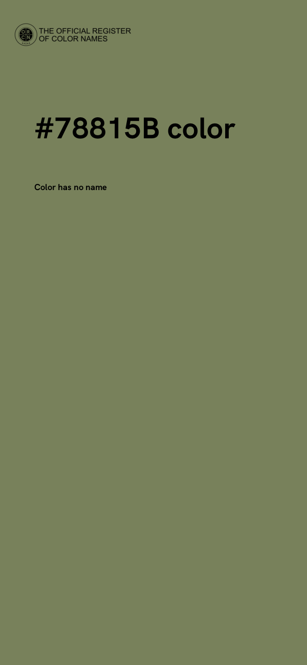 #78815B color image