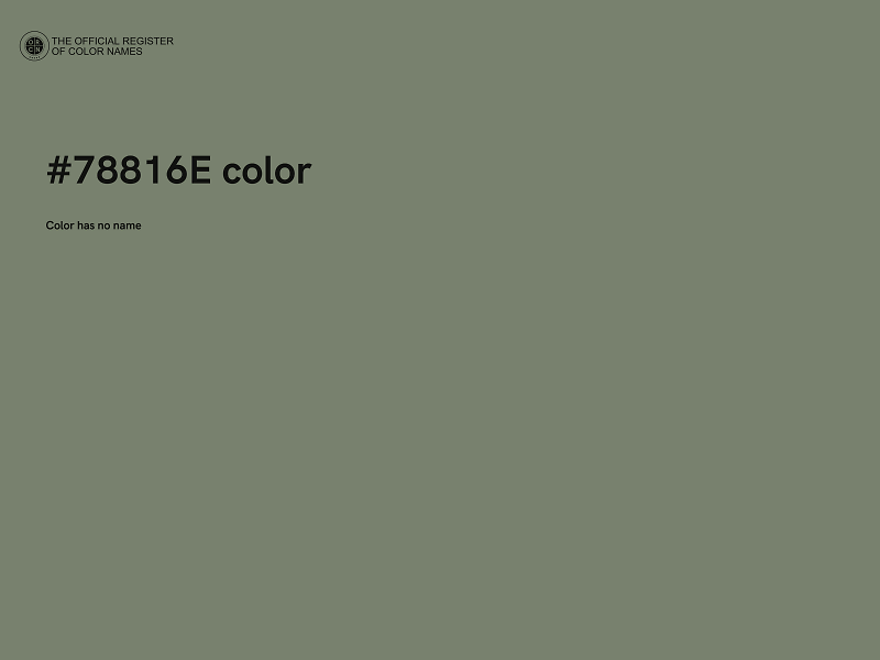 #78816E color image