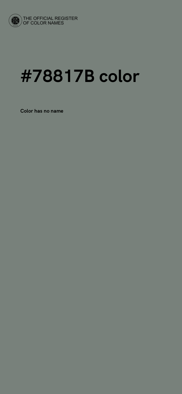 #78817B color image