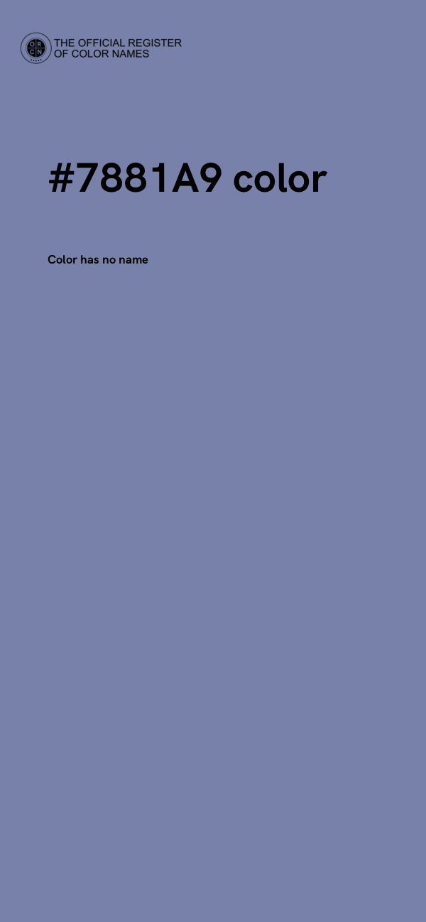 #7881A9 color image